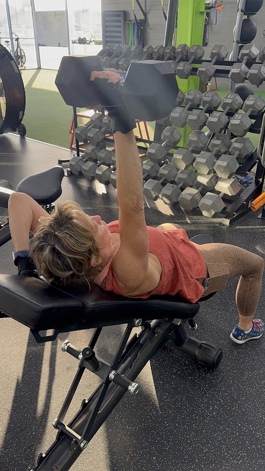 Member training with kettlebell